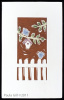 Blue Birds and Picket Fence