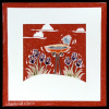 Birdbath & Irises
